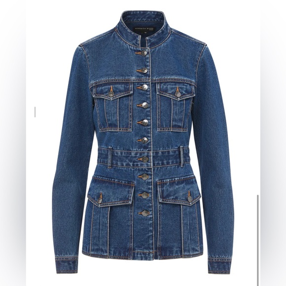 Veronica Beard Jean Tika Denim Jacket Sz S NWT - Picture 2 of 7